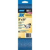 Norton 49612 Sanding Belt, 3 in W, 21 in L, 50 Grit, Coarse, Zirconia Aluminum Abrasive