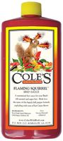 Coles Flaming Squirrel Seed Sauce FS16 Bird Seed, Cajun Flavor, 16 oz Bottle