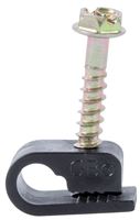 Gardner Bender PEC-31525 Coaxial Cable Clamp, Polyethylene, Black