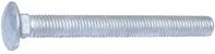 Midwest Fastener 53641 Carriage Bolt, 5/8-11 Thread, 6 in OAL, Galvanized, 15/PK