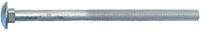 Midwest Fastener 53645 Carriage Bolt, 5/8-11 Thread, 10 in OAL, Galvanized, 15/PK