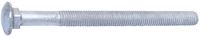 Midwest Fastener 53643 Carriage Bolt, 5/8-11 Thread, 8 in OAL, Galvanized, 15/PK