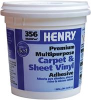 Henry 356C MultiPro 12073 Carpet and Sheet Adhesive, Pale Yellow, 1 gal Pail