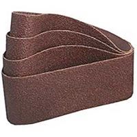 Norton 27944 Sanding Belt, 4 in W, 24 in L, 80 Grit, Medium, Aluminum Oxide Abrasive, Pack of 10