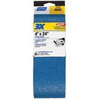 Norton 49277 Sanding Belt, 4 in W, 24 in L, 50 Grit, Coarse, Zirconia Aluminum Abrasive