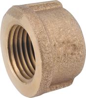 Anderson Metals 738108-04 Pipe Cap, 1/4 in, IPT, Brass, Red, 200 psi Pressure