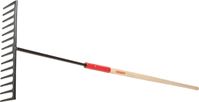 Razor-Back 63125 Asphalt Rake, 78 in OAL, 14-Tine, Steel Tine, Ash Wood Handle, Straight Handle