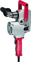 Milwaukee 1675-6 Electric Drill, 7.5 A, 1/2 in Chuck, Keyed Chuck, 8 ft L Cord, Includes: (1) Pipe Handle