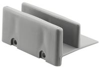 Prime-Line M 6192 Shower Door Bottom Guide, Sliding, Plastic, Gray