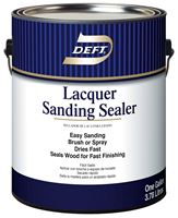 Deft 015-01 Sanding Sealer, Clear, Liquid, 1 gal, Pack of 4