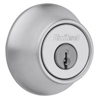 Kwikset 660 66526DCPRCALRCSK6 Deadbolt, 3 Grade, Keyed Alike Key, Steel, Satin Chrome, 2-3/8 x 2-3/4 in Backset