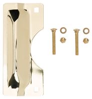 ProSource HSH-012-PS Latch Guard, Steel, Brass, 7 in H, 3 in W