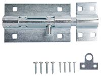 ProSource 33305ZCX-PS Padlockable Barrel Bolt, 0.6 Dia in Bolt Head, 6 in L Bolt, Steel, Zinc