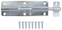 ProSource BH-104-PS Lockable Barrel Bolt, 0.31 Dia in Bolt Head, 6 in L Bolt, Steel, Zinc