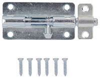 ProSource BH-103-PS Lockable Barrel Bolt, 0.31 Dia in Bolt Head, 4 in L Bolt, Steel, Zinc