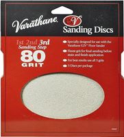 Varathane 203938 Sanding Disc, 7 in Dia, 80 Grit, Medium