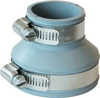 Fernco PDTC-215 Drain Trap Connector, 1-1/4 x 2 in, PVC, 4.3 psi Pressure