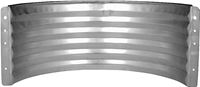 Marshall Stamping AWR24/683 Area Wall, 16 in L, 37 in W, 24 in H, Galvanized Steel