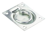 National Hardware V177 Series N203-752 Flush Ring Pull, 3 in L, Steel, Zinc