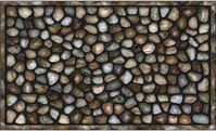 Apache Mills Masterpiece AP759-1029F Door Mat, 30 in L, 18 in W, River Rocks Pattern, Fiber Surface