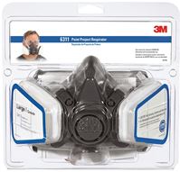 3M TEKK Protection 6311PA1-A/R6311 Valved Paint Respirator, L Mask, P95 Filter Class, 95 % Filter Efficiency