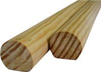 ALEXANDRIA Moulding 0W231-20096C1 Hand Rail Moulding, 96 in L, 1-1/2 in W, Pine Wood, Pack of 6