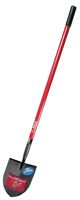 BULLY Tools 92716 Irrigation Shovel, 8-1/2 in W Blade, 14 ga Gauge, Steel Blade, Fiberglass Handle, Long Handle