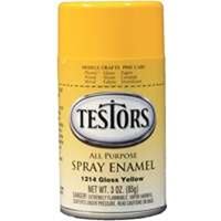 Testors 1214T Craft Spray Paint, Gloss, Yellow, 3 oz