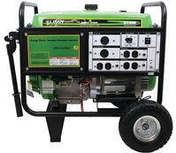 Lifan ES8100-E Portable Generator, 62.2 A, 120 VAC, 12 VDC, 8100 W Output, Gasoline, 6.5 gal Tank, 8 hr Run Time