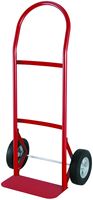 ProSource Hand Truck, 250 lb Weight Capacity, 14 in W x 7 in D Toe Plate, Red