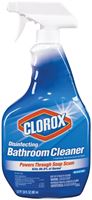 Clorox 08033 Bathroom Cleaner, 30 oz Bottle, Liquid, Citrus, Clear