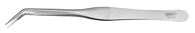 General 415 Utility Tweezer, Curved Point, Stainless Steel, Nickel, 6-1/2 in OAL