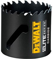 DeWALT ELITE Series DAH3218 Hole Saw, 2-1/8 in Dia, 1-3/4 in D Cutting, 1/2 in Arbor, 3 TPI, Carbide Cutting Edge