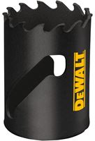 DeWALT ELITE Series DAH3134 Hole Saw, 1-3/4 in Dia, 1-3/4 in D Cutting, 1/2 in Arbor, 3 TPI, Carbide Cutting Edge