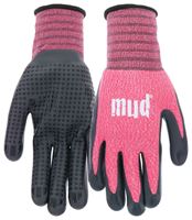 Mud MD31011W-W-SM Coated Gloves, Womens, S/M, Nitrile Coating, Watermelon