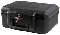 Master Lock 1200HRO Fire Safe Chest, 14.3 in W x 11.2 in D x 6.1 in H Exterior, Steel, Black, Keyed Lock