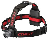 Coast 21114 Headlight, Alkaline Battery, LED Lamp, 300 Lumens, 98 ft Beam Distance, 210 min Run Time