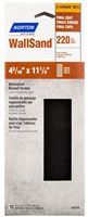 Norton 21763 Screen Sheet, 11-1/4 in L, 4-3/16 in W, 220 Grit, Very Fine, Silicone Carbide Abrasive, 10-Sheet