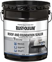 Rust-Oleum 347434 Roof and Foundation Sealer, Black, 4.75 gal, Pail, Liquid