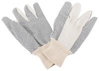 Diamondback GV-522PVD-3L Cotton Work Gloves with PVC Dots, Mens, One-Size, Straight Thumb, Knit Wrist Cuff, Fabric 80% Cotton 20% Polyester, Pack of 12