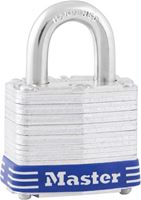 Master Lock 5D Padlock, Keyed Different Key, 3/8 in Dia Shackle, 1 in H Shackle, Boron Alloy Shackle, Steel Body