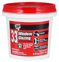 DAP 12120 Window Gazing, Paste, Slight, White, 0.5 pt Tub