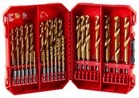 Milwaukee SHOCKWAVE Impact Duty, RED HELIX Series 48-89-4672 Drill Bit Set, 29-Piece, Steel/Titanium