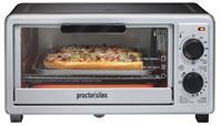 Proctor Silex 31260 Toaster Oven Broiler, 1100 W, Knob Control, Black