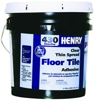 Henry 430 ClearPro 12102 Floor Adhesive, Clear, 4 gal Pail