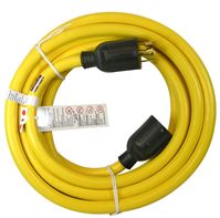 PowerZone 5990692 Electrical Cord, 10 AWG Cable, 25 ft L, Yellow