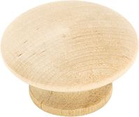 Amerock Allison Value Series BP813WD Cabinet Knob, 7/8 in Projection, Wood