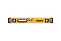 DeWALT DWHT43025 Box Beam Level, 24 in L, 3-Vial, 1-Hang Hole, Magnetic, Aluminum, Black/Yellow