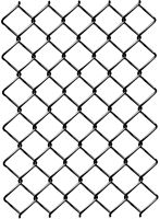 Rangemaster 10661 EZ Roll Chain-Link, 50 ft L, 72 in H, 12-1/2 Gauge, Zinc