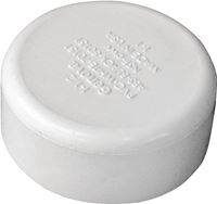 Canplas 193081 Pipe Cap, 1-1/2 in, Hub, PVC, White